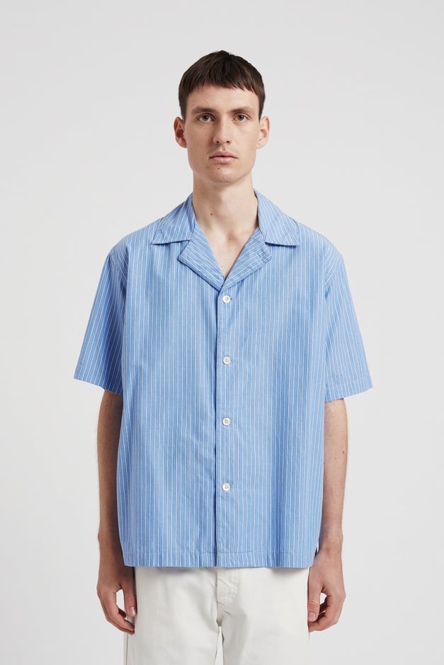 Norse Projects Mads Poplin Stripe SS