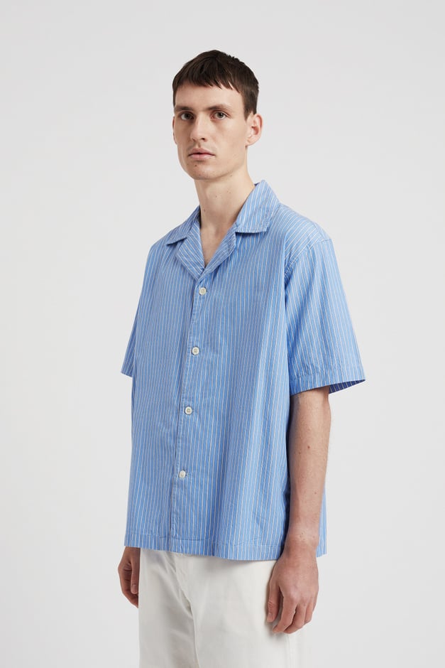 Norse Projects Mads Poplin Stripe SS