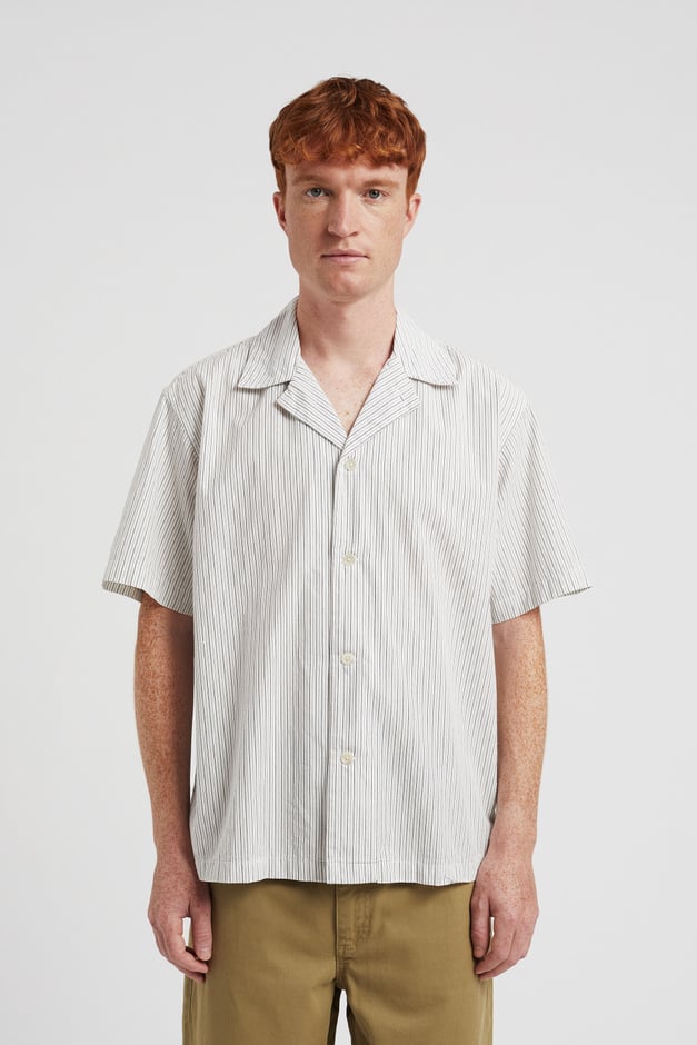 Norse Projects Mads Poplin Stripe SS