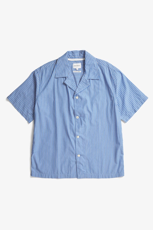 norse projects Mads Poplin Stripe SS