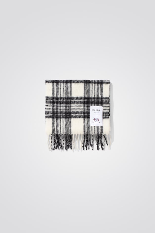 norse projects Moon Checked Lambswool Scarf