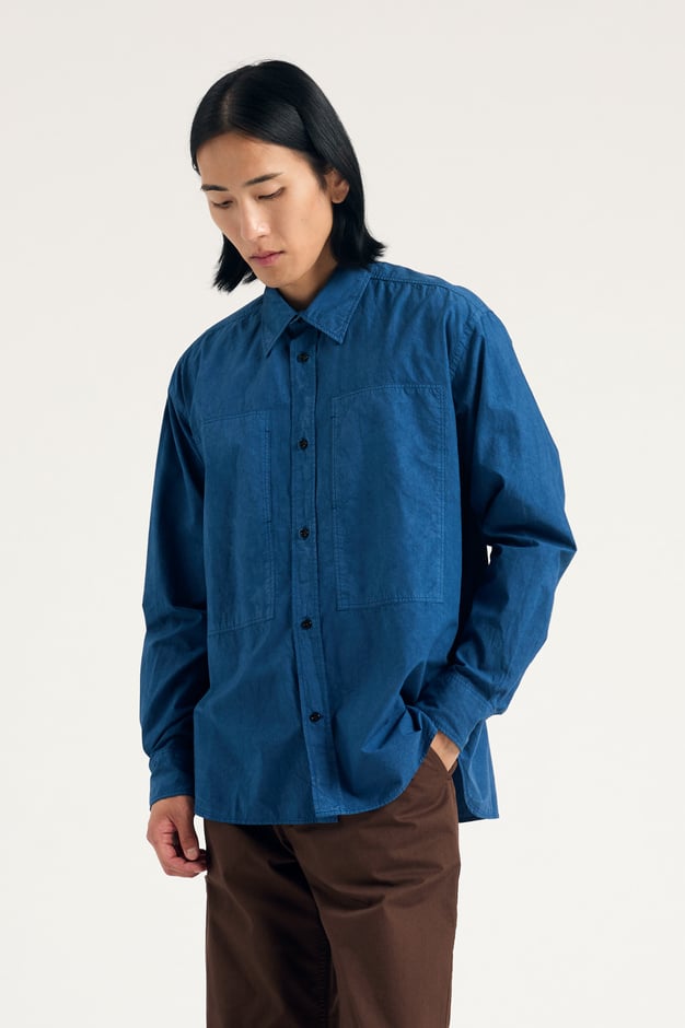 norse projects Ole Fatigue Cotton Tencel Shirt