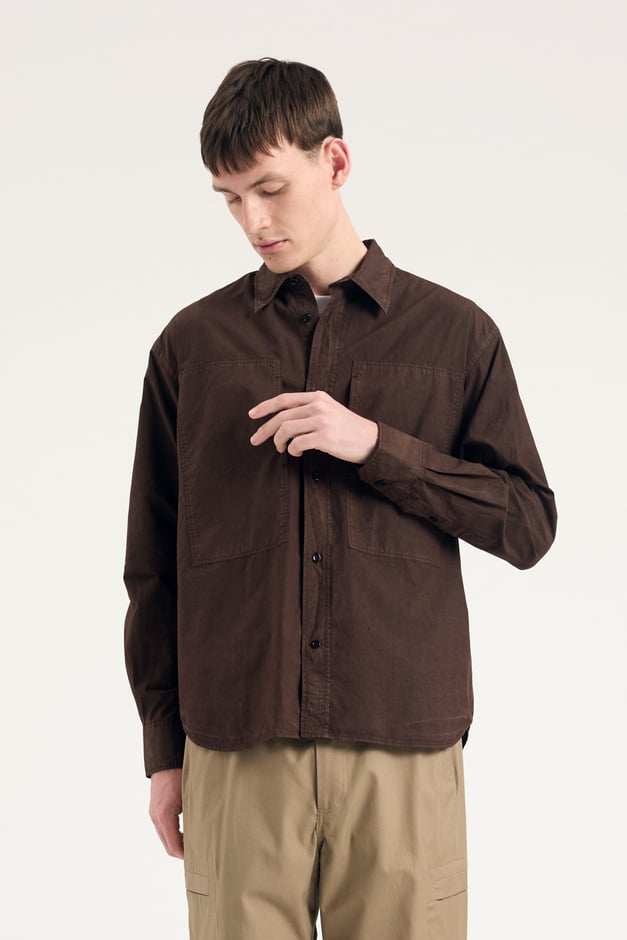 norse projects Ole Fatigue Cotton Tencel Shirt