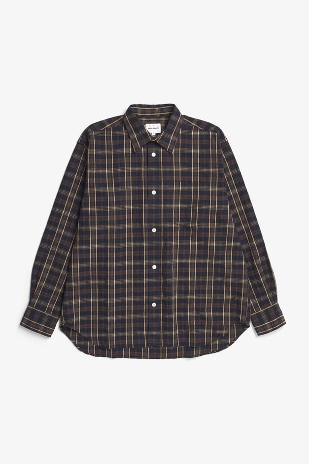 Norse Projects Ole Oversized Wool Check Shirt