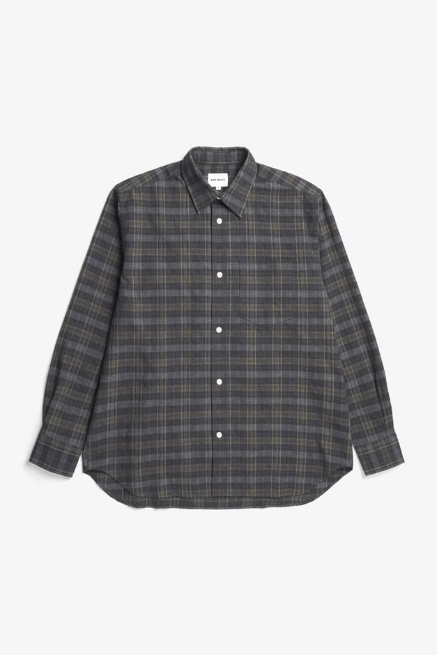 Norse Projects Ole Oversized Wool Check Shirt