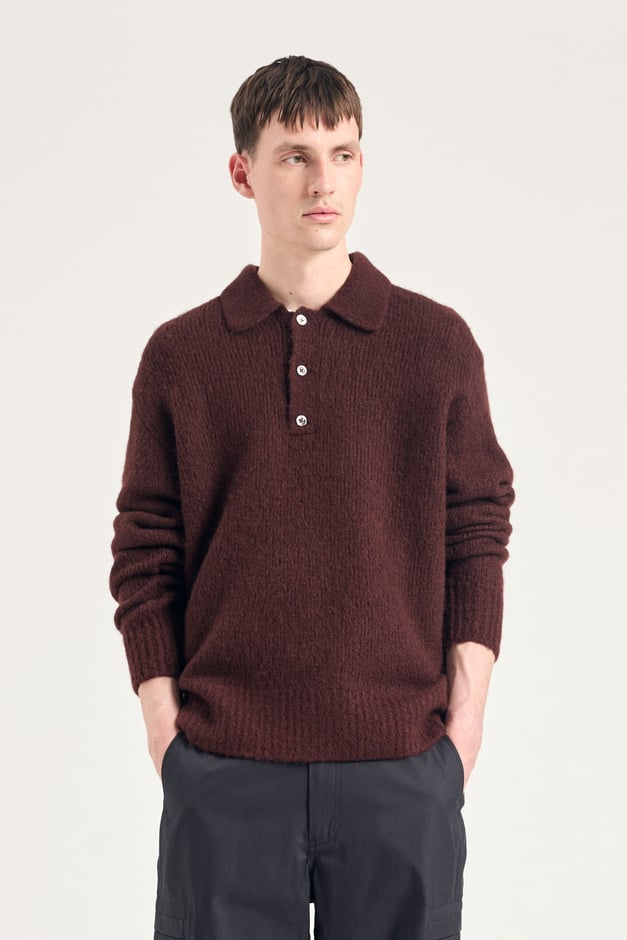 norse projects Rasmus Relaxed Brushed Polo