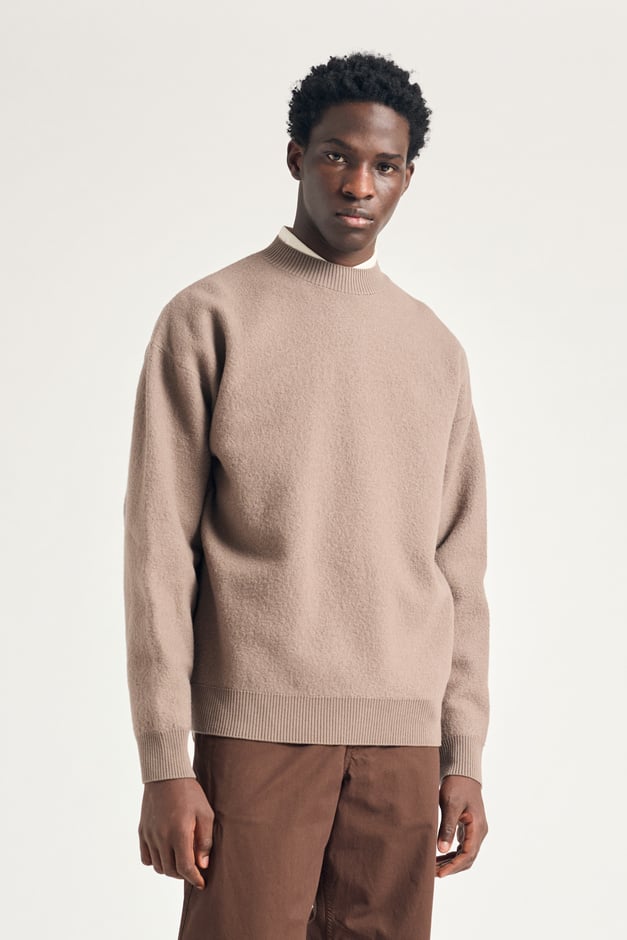 norse projects Rom Boiled Wool Crewneck