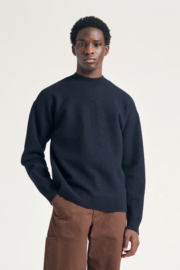 norse projects Rom Boiled Wool Crewneck