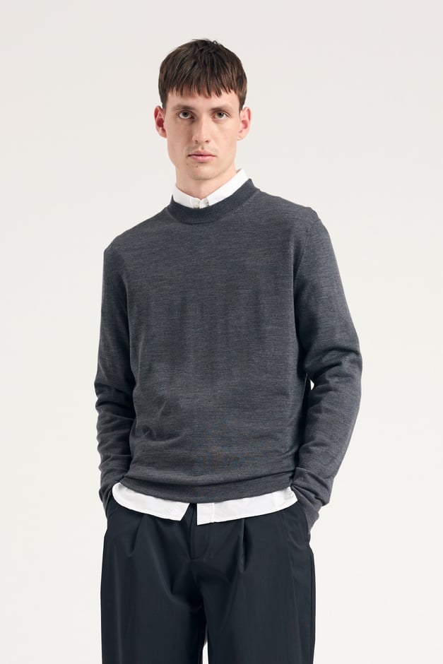 norse projects Tech Merino Crepe Crewneck