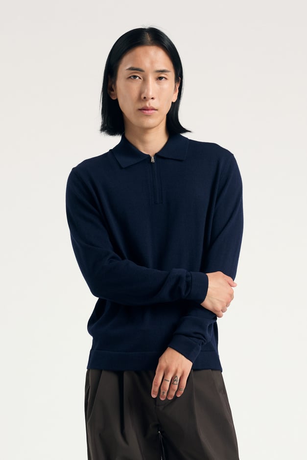 norse projects Tech Merino Crepe Polo