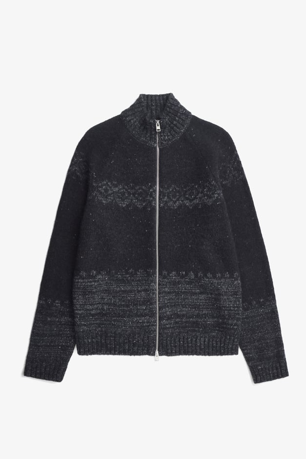 Norse Projects Ulf Full Zip Fair Isle Cardigan