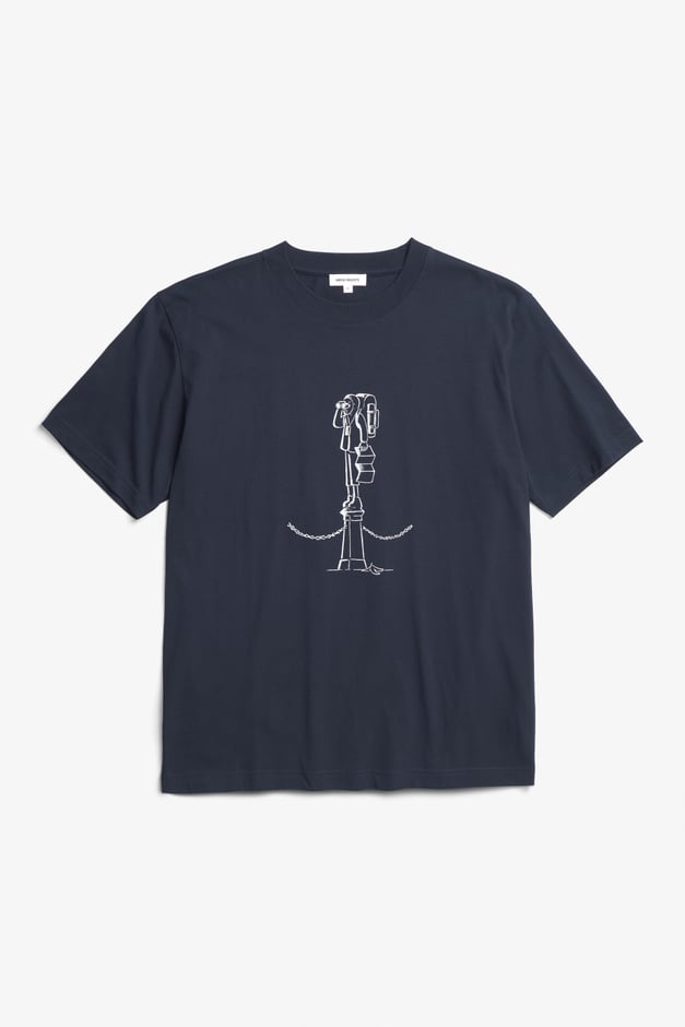 Norse Projects Norse X Daniel Frost Map Master Print T-shirt