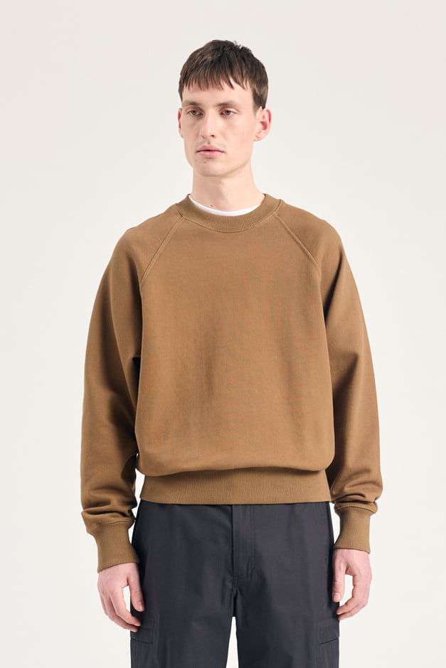 norse projects Tyr Relaxed Organic Loopback Raglan crew