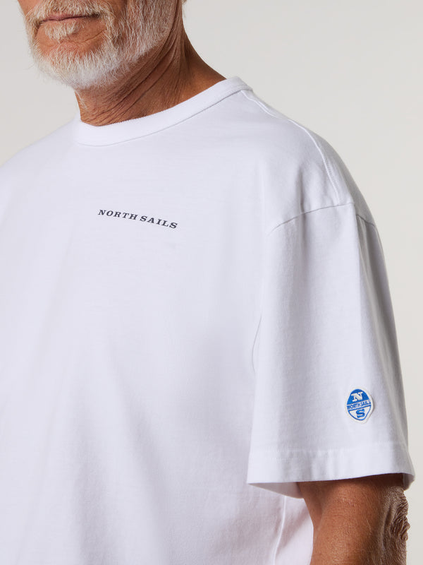North Sails Cap Sud - Est Short-sleeved T-shirt With ST25 Print WHITE