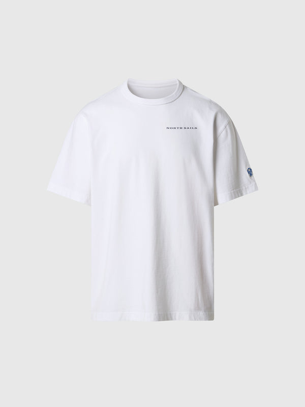 north sails Cap Sud - Est short-sleeved T-shirt with ST25 print WHITE