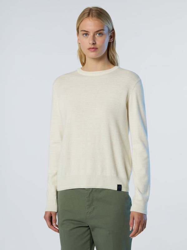 North Sails Crew-neck Cashmere Blend Sweater MARSHMALLOW