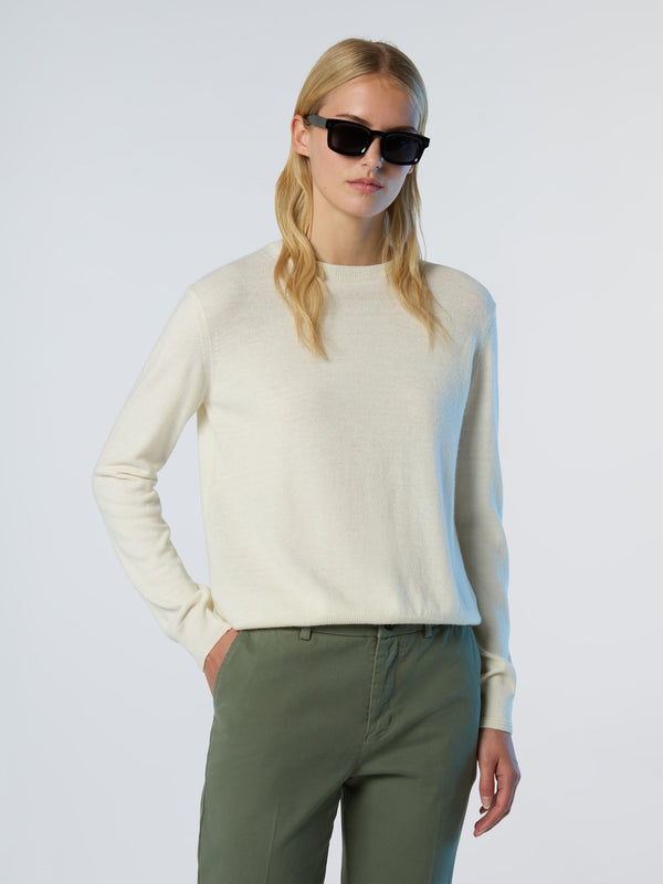North Sails Crew-neck Cashmere Blend Sweater MARSHMALLOW