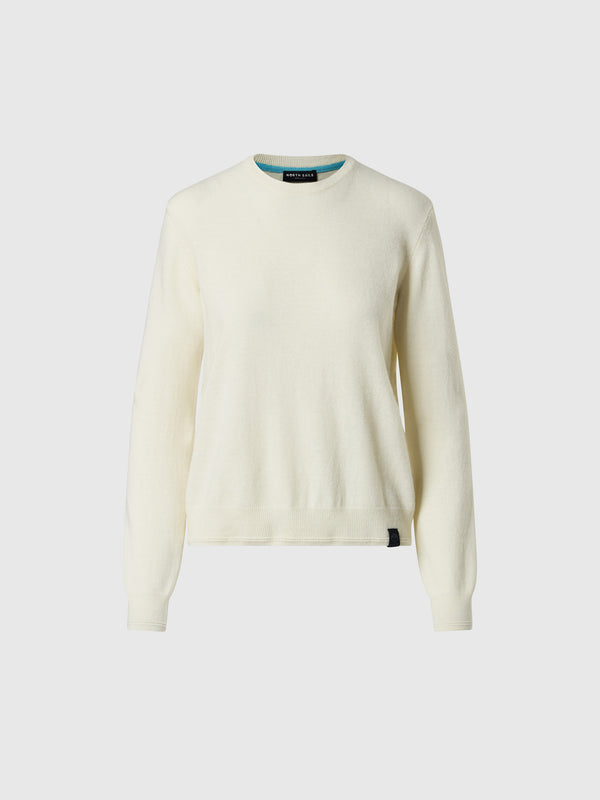 north sails Crew-neck cashmere blend sweater MARSHMALLOW