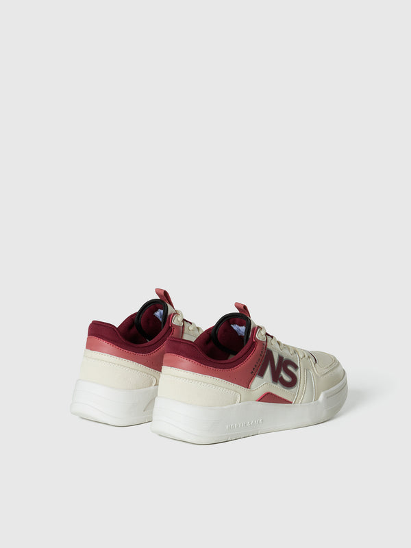 North Sails Jetty Pro Craft Sneaker OFFWHIITE-ROSEWOOD-BURGUNDY