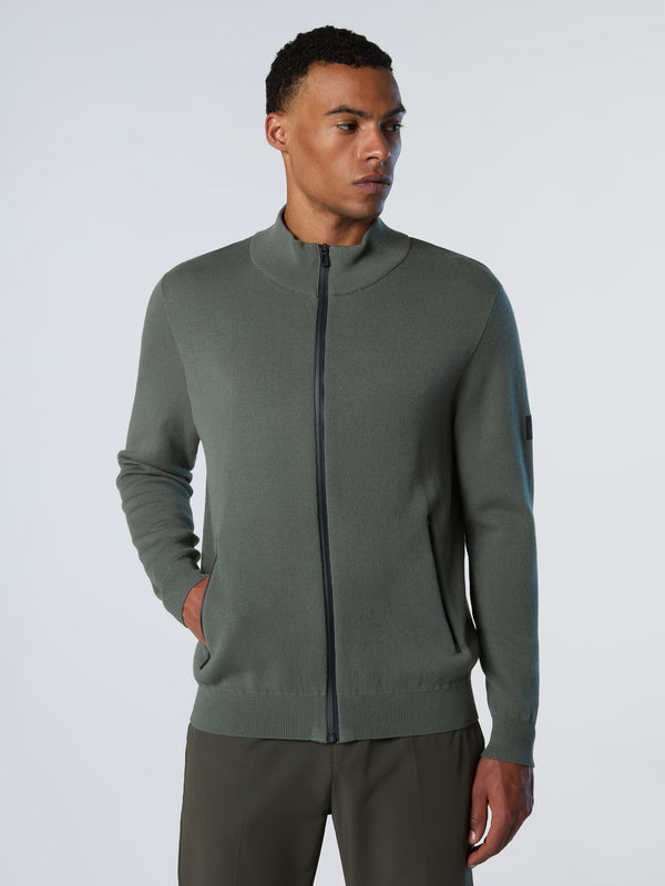 North Sails Bonded Full-zip Sweater CITY GREY