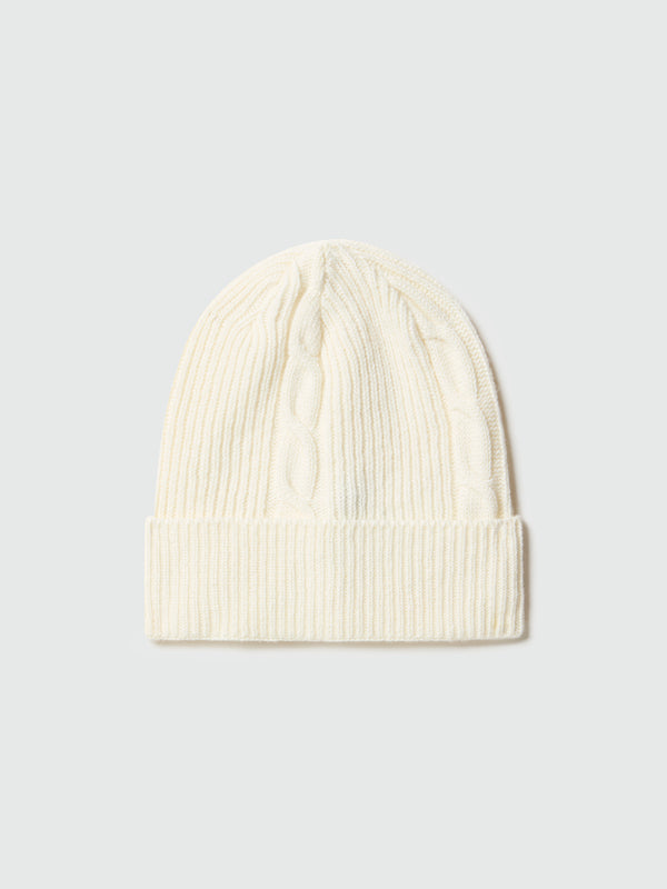 north sails Cable-knit beanie MARSHMALLOW