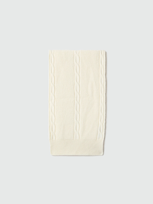 north sails Cable-knit scarf MARSHMALLOW