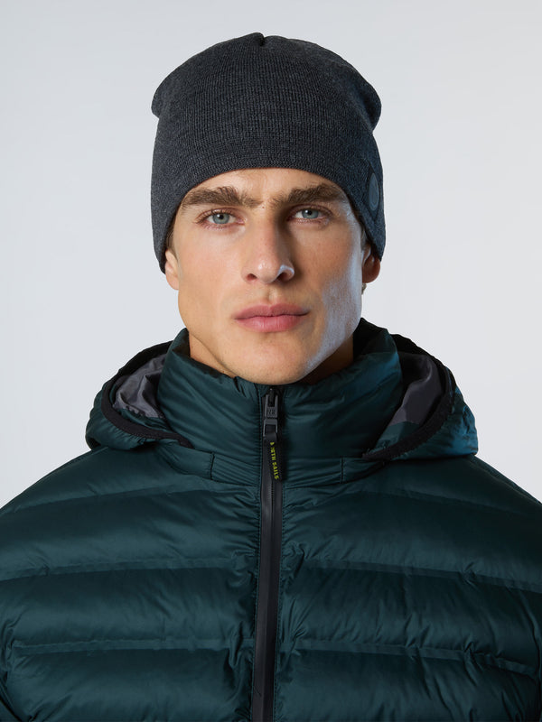 North Sails Fine-knit Beanie DARK GREY MELANGE