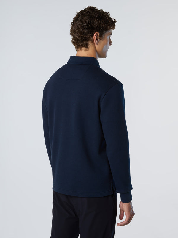 North Sails Polo Shirt With Chest Pocket NAVY BLUE