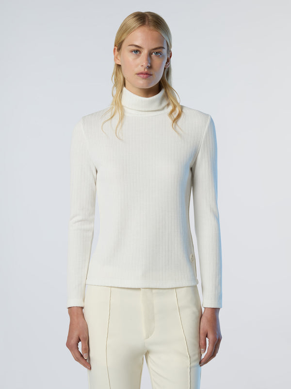 North Sails Ribbed Jersey Turtle-neck WINTER WHITE