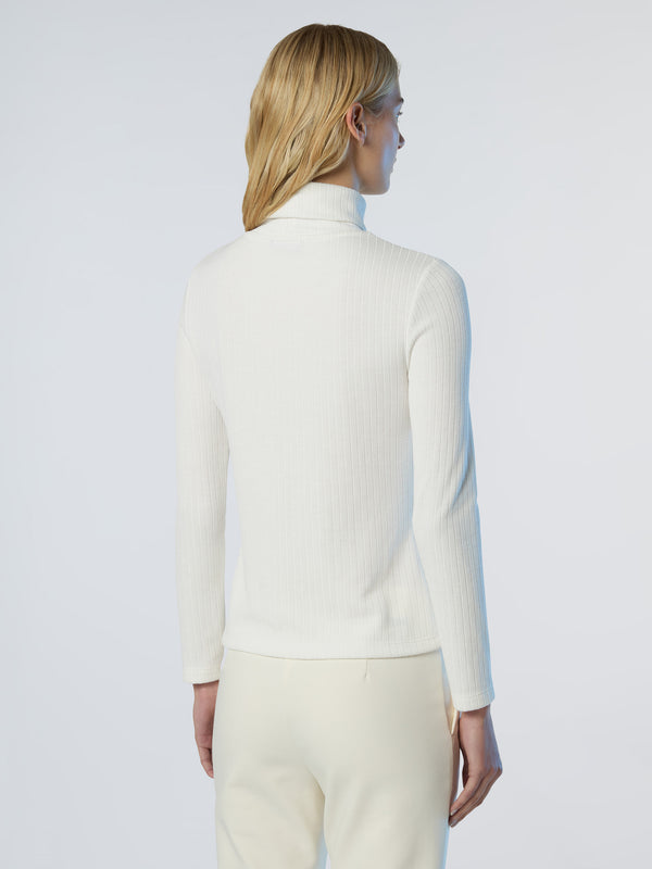 North Sails Ribbed Jersey Turtle-neck WINTER WHITE