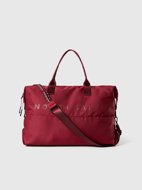 north sails Shiny nylon tote bag DEEP RED