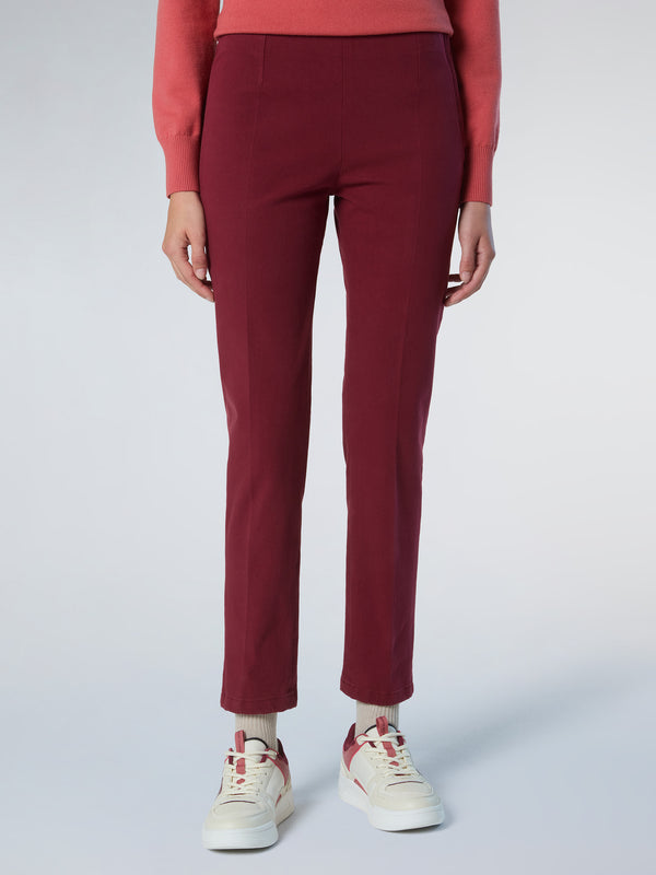 North Sails Slim Pants With Darts DEEP RED