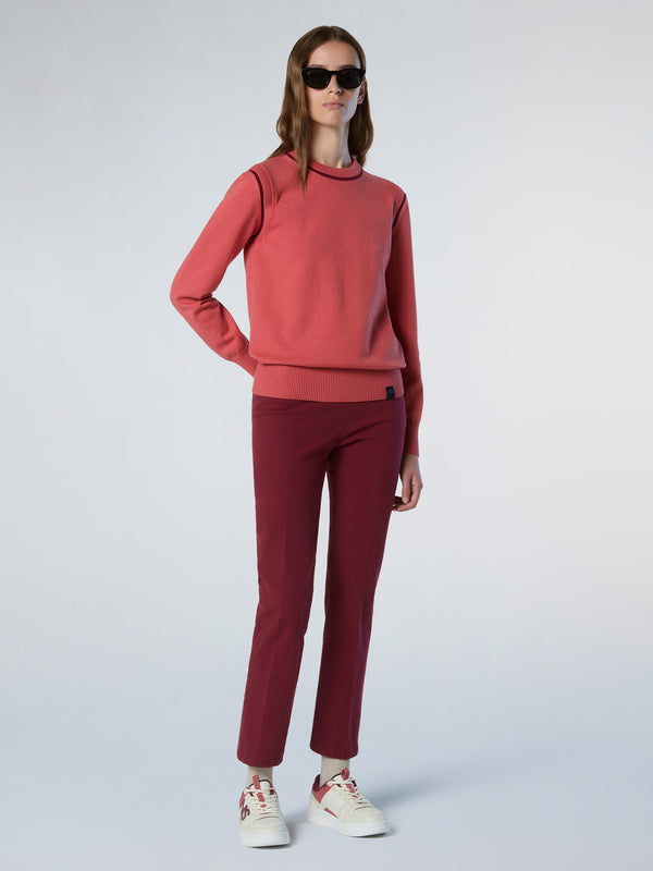 North Sails Slim Pants With Darts DEEP RED