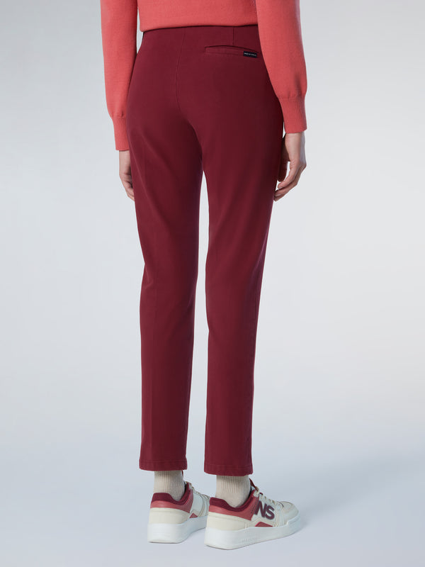 North Sails Slim Pants With Darts DEEP RED