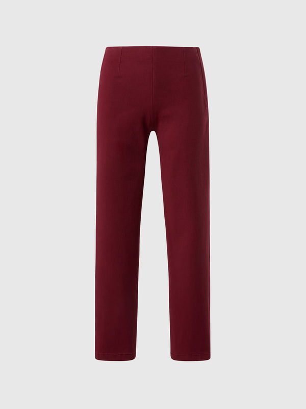 north sails Slim pants with darts DEEP RED