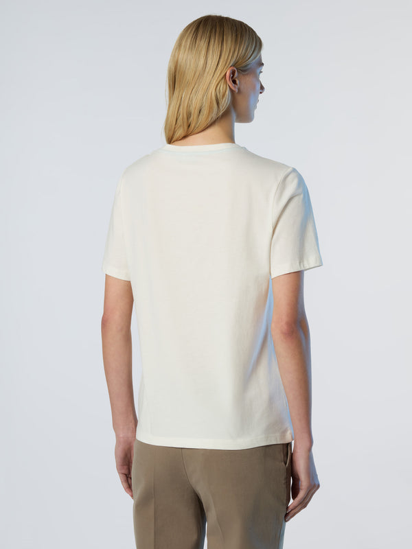 North Sails T-shirt With Raised Logo WINTER WHITE