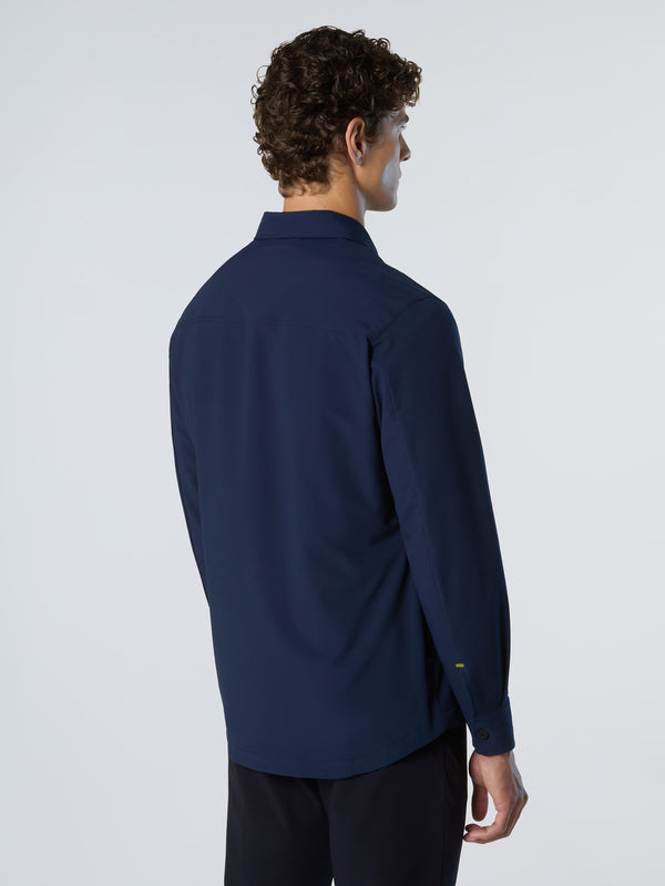 North Sails Tech Piqué Overshirt NAVY BLUE