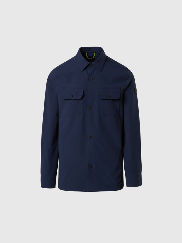 north sails Tech piqué overshirt NAVY BLUE