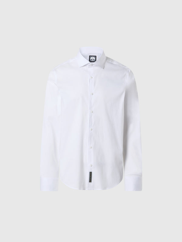 north sails Tech poplin shirt WHITE