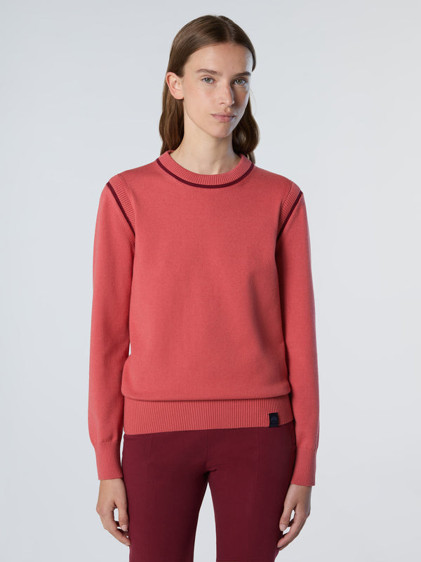 North Sails Viscose Crew-neck Sweater FADED ROSE