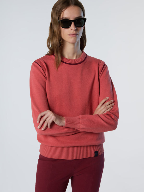 North Sails Viscose Crew-neck Sweater FADED ROSE