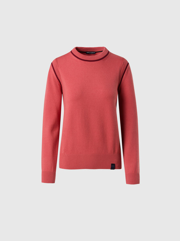 north sails Viscose crew-neck sweater FADED ROSE