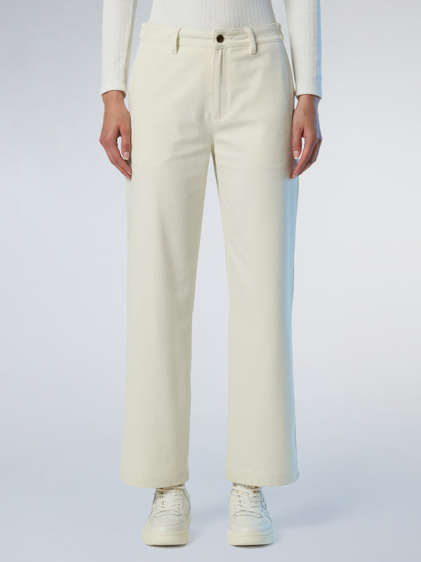 North Sails Wide-leg Twill Pants WINTER WHITE