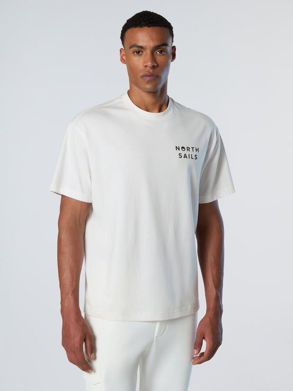 North Sails T-shirt With Graphic Print WHITE ALYSSUM