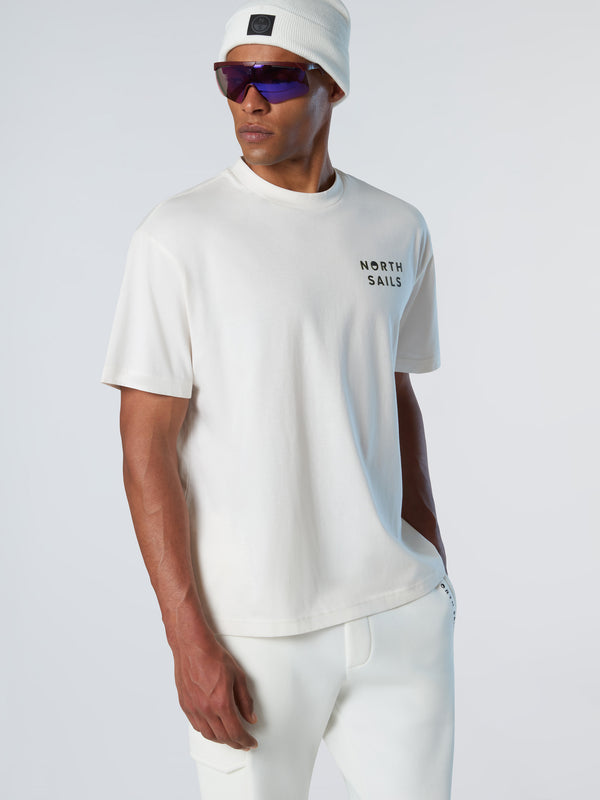 North Sails T-shirt With Graphic Print WHITE ALYSSUM