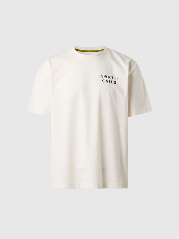 north sails T-shirt with graphic print WHITE ALYSSUM
