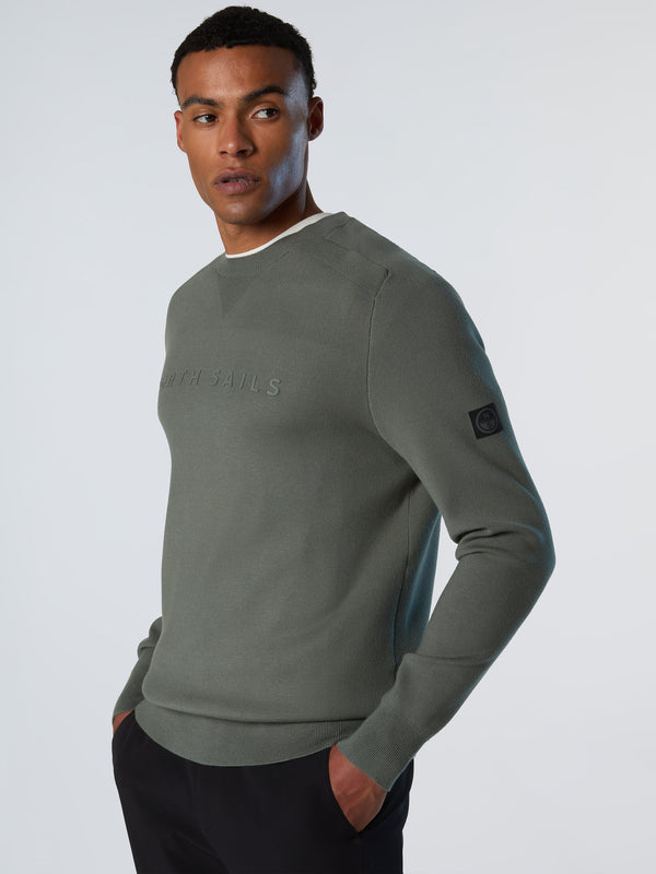 North Sails Viscose Sweater With 3D Lettering CITY GREY