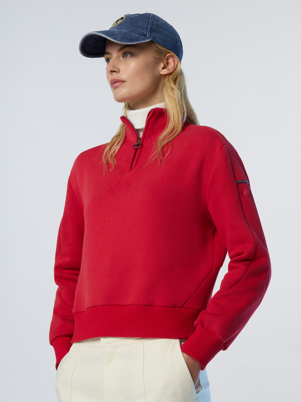 North Sails Winter Fleece Half-zip Sweatshirt SCARLET