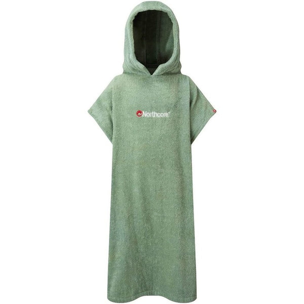 northcore Beach Basha Changing Robe Childrens- Green