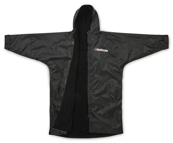 northcore Beach Basha PRO - 4 Season Changing Robe Black